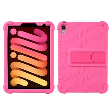 Funda de silicona con soporte para iPad Mini (2021) - Rosa Fuerte