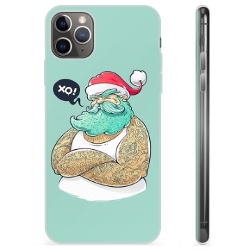 Funda de TPU para iPhone 11 Pro Max - Papá Noel Moderno