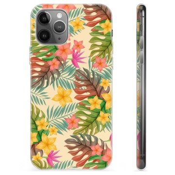 Funda de TPU para iPhone 11 Pro Max - Flores Rosadas