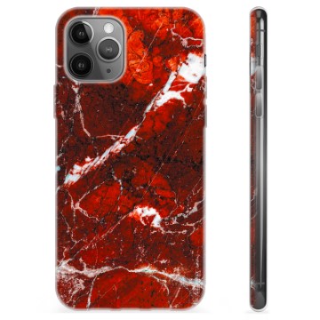 Funda de TPU para iPhone 11 Pro Max - Mármol Rojo