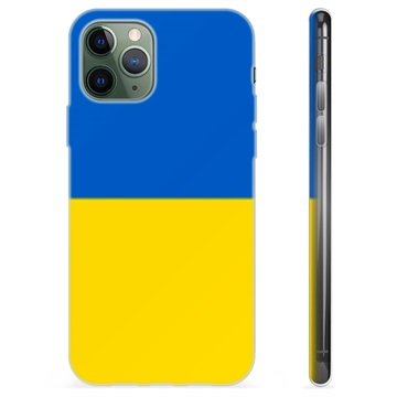 Funda TPU con bandera de Ucrania para iPhone 11 Pro - Amarillo y azul claro