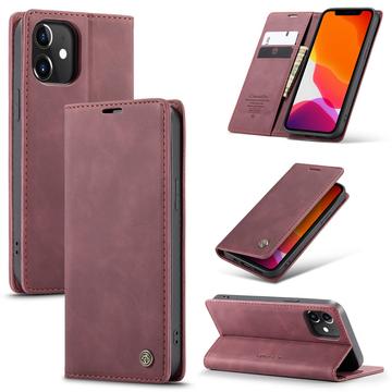 Funda Caseme Serie 013 para iPhone 12/12 Pro - Estilo Cartera - Vino Tinto