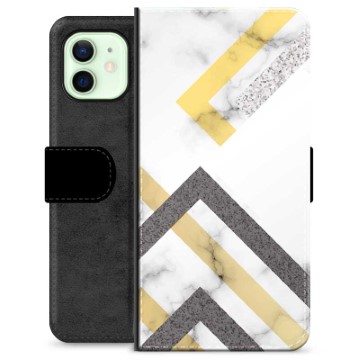 Funda Cartera Premium para iPhone 12 - Mármol Abstracto