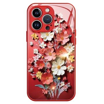 Funda híbrida iPhone 12/12 Pro Ramo de flores - Roja