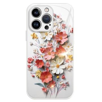 Funda híbrida iPhone 12/12 Pro Ramo de flores - Blanca