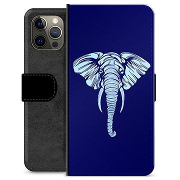 Funda Cartera Premium para iPhone 12 Pro Max - Elefante