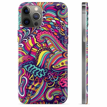 Funda de TPU para iPhone 12 Pro Max - Flores Abstractas