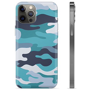 Funda de TPU para iPhone 12 Pro Max - Camuflaje Azul