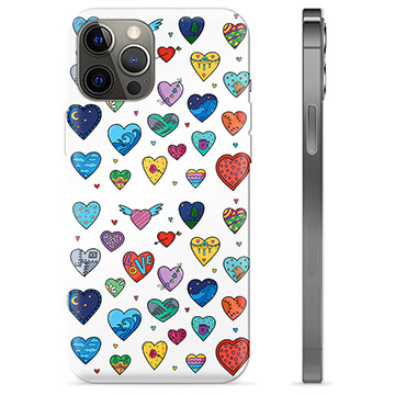 Funda de TPU para iPhone 12 Pro Max - Corazones