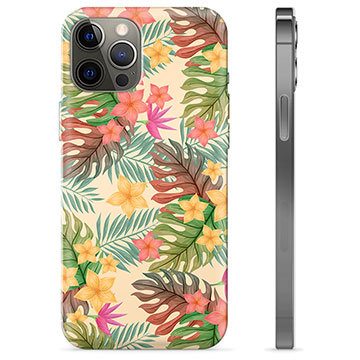 Funda de TPU para iPhone 12 Pro Max - Flores Rosadas