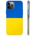 Funda TPU con bandera de Ucrania para iPhone 12 Pro Max - Amarillo y azul claro