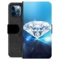 Funda Cartera Premium para iPhone 12 Pro - Diamante