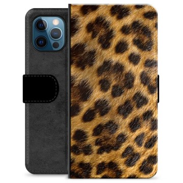 Funda Cartera Premium para iPhone 12 Pro - Leopardo