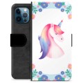 Funda Cartera Premium para iPhone 12 Pro - Unicornio