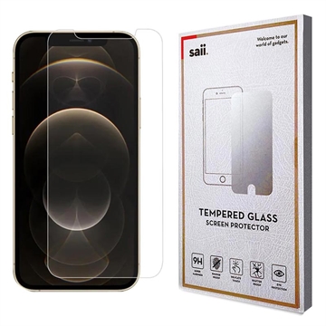 Protector de Pantalla - 9H - Saii 3D Premium para iPhone 12/12 Pro - 2 Unidades