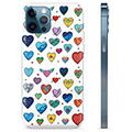 Funda de TPU para iPhone 12 Pro - Corazones