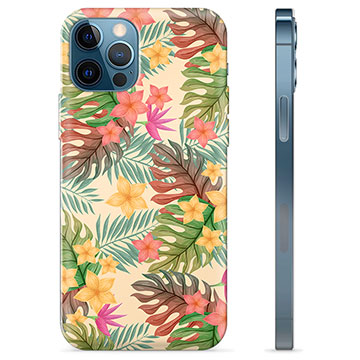 Funda de TPU para iPhone 12 Pro - Flores Rosadas