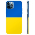 Funda TPU con bandera de Ucrania para iPhone 12 Pro - Amarillo y azul claro