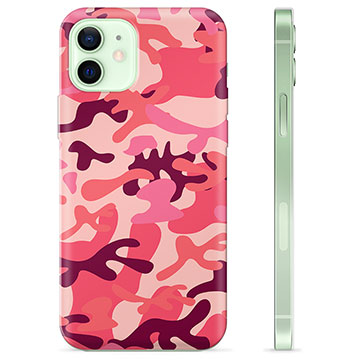 Funda de TPU para iPhone 12 - Camuflaje Rosa