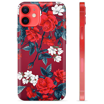 Funda de TPU para iPhone 12 mini - Flores Vintage