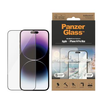 Protector de Pantalla PanzerGlass Ultra-Wide Fit Anti-Reflective EasyAligner para iPhone 14 Pro Max - Borde Negro