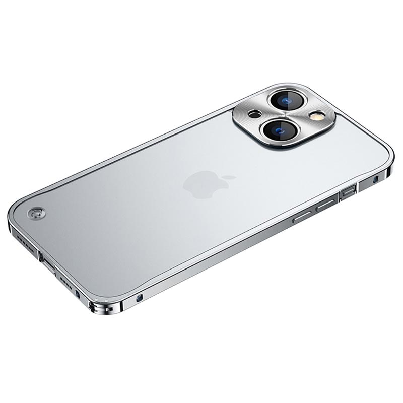 Bumper de Metal con Respaldo de Vidrio Templado para iPhone 13 Mini