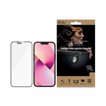 Protector de Pantalla PanzerGlass Case Friendly Swarovski CamSlider para iPhone 13 Mini - Borde Negro