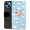 Funda Cartera Premium para iPhone 13 - Cerdo Volador