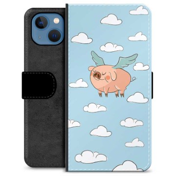 Funda Cartera Premium para iPhone 13 - Cerdo Volador