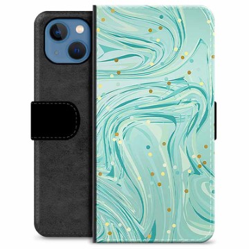 Funda Cartera Premium para iPhone 13 - Menta Verde