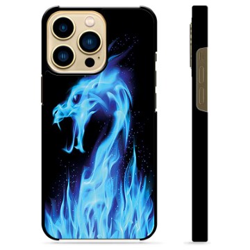 Carcasa Protectora para iPhone 13 Pro Max - Dragón de Fuego Azul