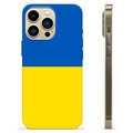 Funda TPU con bandera de Ucrania para iPhone 13 Pro Max - Amarillo y azul claro