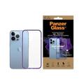 Carcasa Antibacteriana PanzerGlass ClearCase para iPhone 13 Pro - Púrpura / Claro