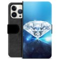 Funda Cartera Premium para iPhone 13 Pro - Diamante