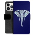 Funda Cartera Premium para iPhone 13 Pro - Elefante