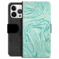 Funda Cartera Premium para iPhone 13 Pro - Menta Verde