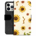 Funda Cartera Premium para iPhone 13 Pro - Girasol