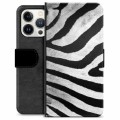 Funda Cartera Premium para iPhone 13 Pro - Cebra