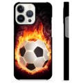Carcasa Protectora para iPhone 13 Pro - Pelota de Fútbol en Llamas