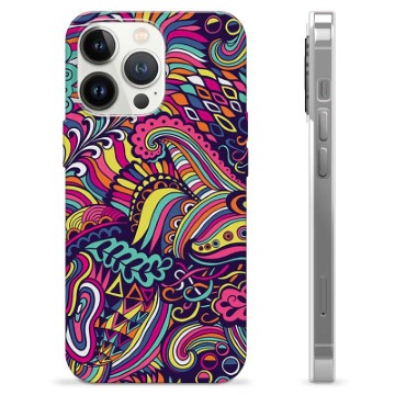 Funda de TPU para iPhone 13 Pro - Flores Abstractas