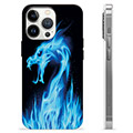 Funda de TPU para iPhone 13 Pro - Dragón de Fuego Azul