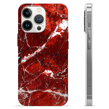 Funda de TPU para iPhone 13 Pro - Mármol Rojo