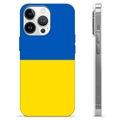 Funda TPU con bandera de Ucrania para iPhone 13 Pro - Amarillo y azul claro