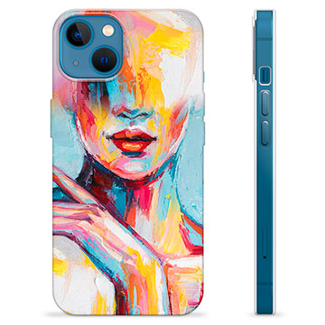 Funda de TPU para iPhone 13 - Retrato Abstracto