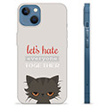 Funda de TPU para iPhone 13 - Gato Enfadado