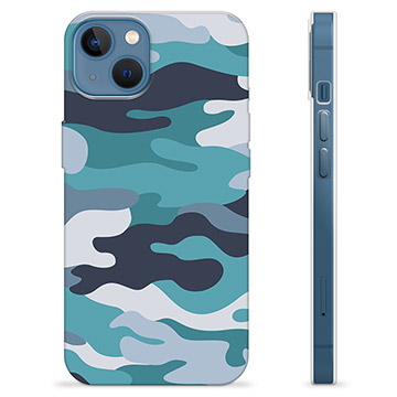 Funda de TPU para iPhone 13 - Camuflaje Azul