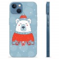 Funda de TPU para iPhone 13 - Oso de Navidad