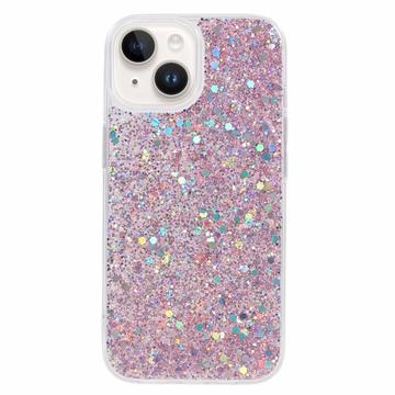 iPhone 14 Glitter Flakes TPU Case