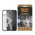 Funda Antibacterias PanzerGlass ClearCase MagSafe para iPhone 14 Plus/15 Plus - Negra / Transparente