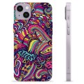 Funda de TPU para iPhone 14 Plus - Flores Abstractas